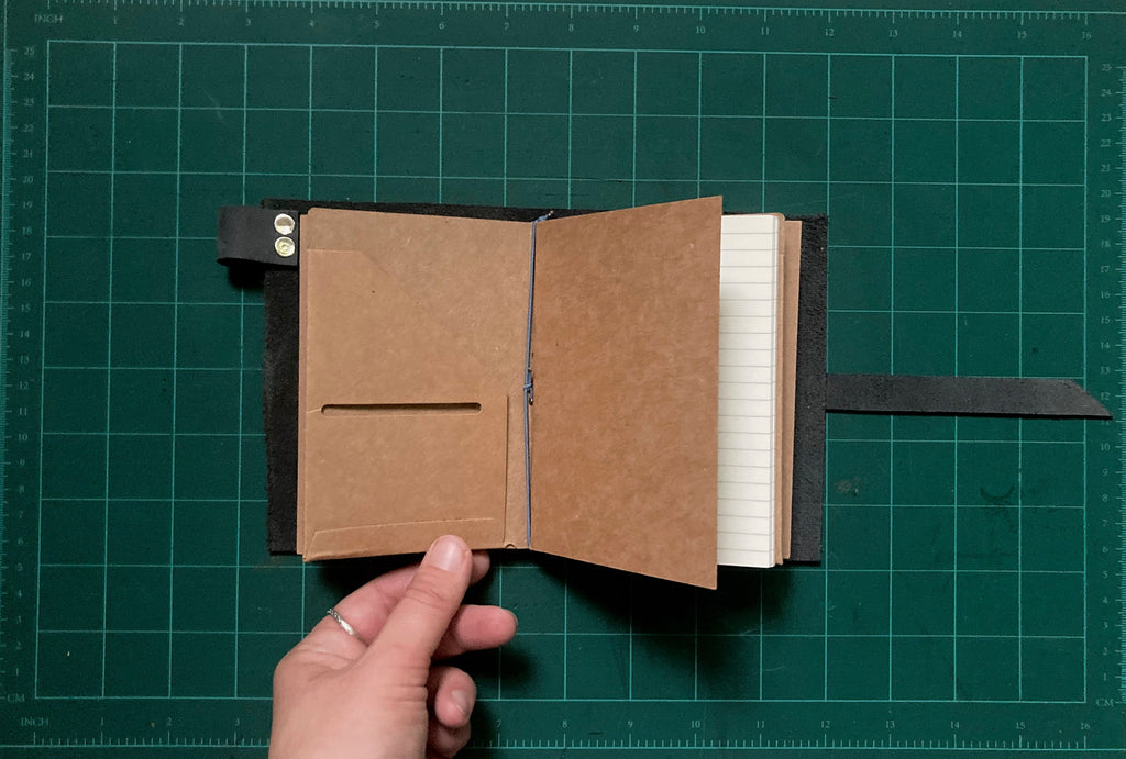 Suede Blue Leather Journal