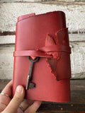 Red Leather Grimoire Journal