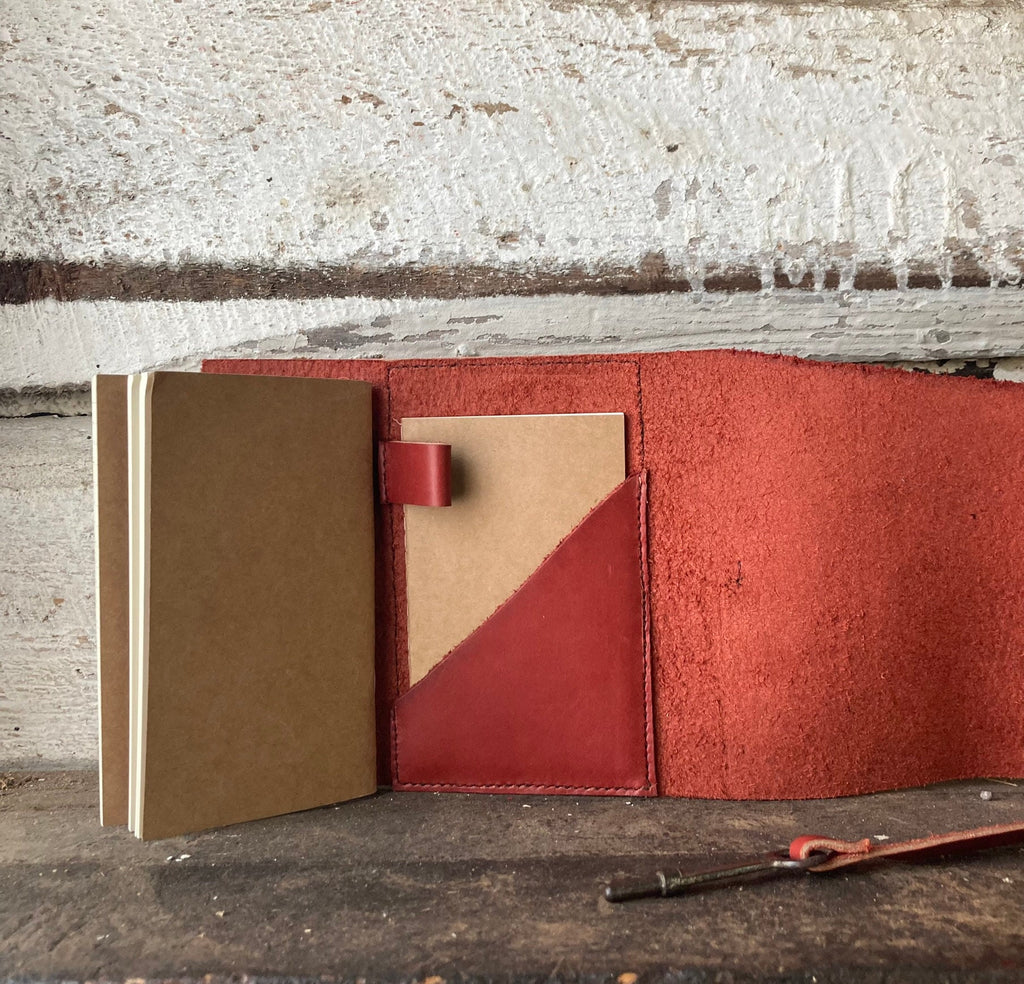 Red Leather Grimoire Journal