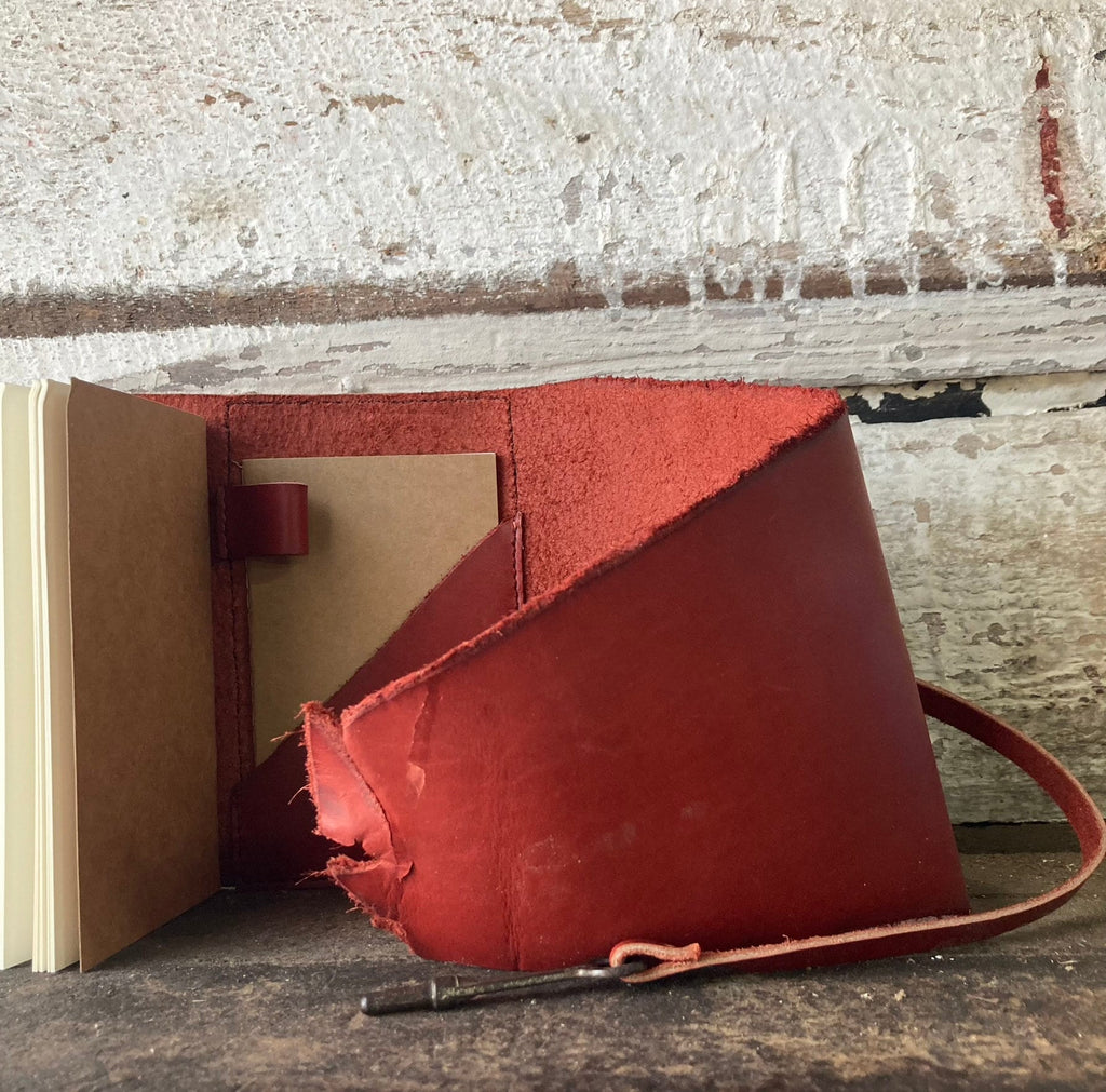 Red Leather Grimoire Journal