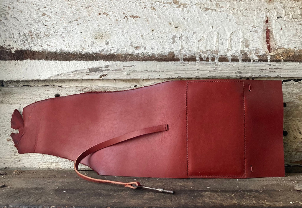 Red Leather Grimoire Journal