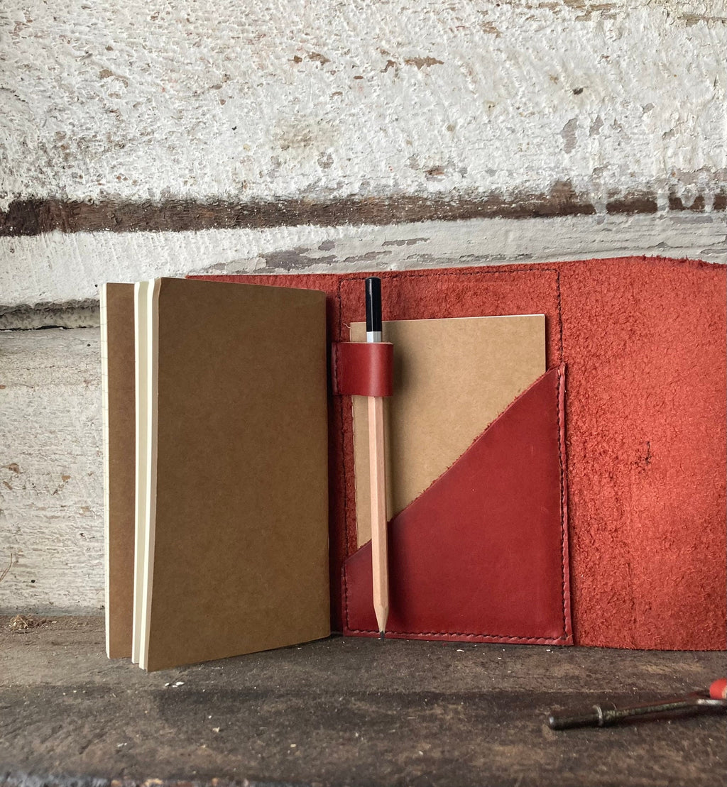 Red Leather Grimoire Journal
