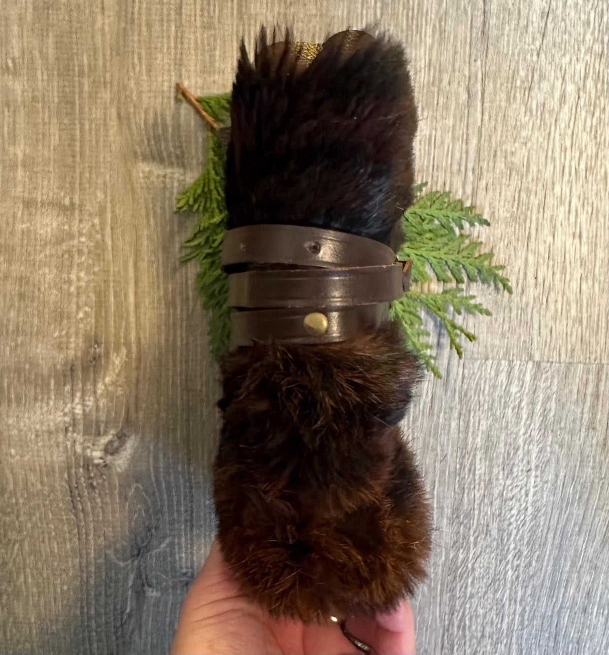 Handmade Fur Leather Journal