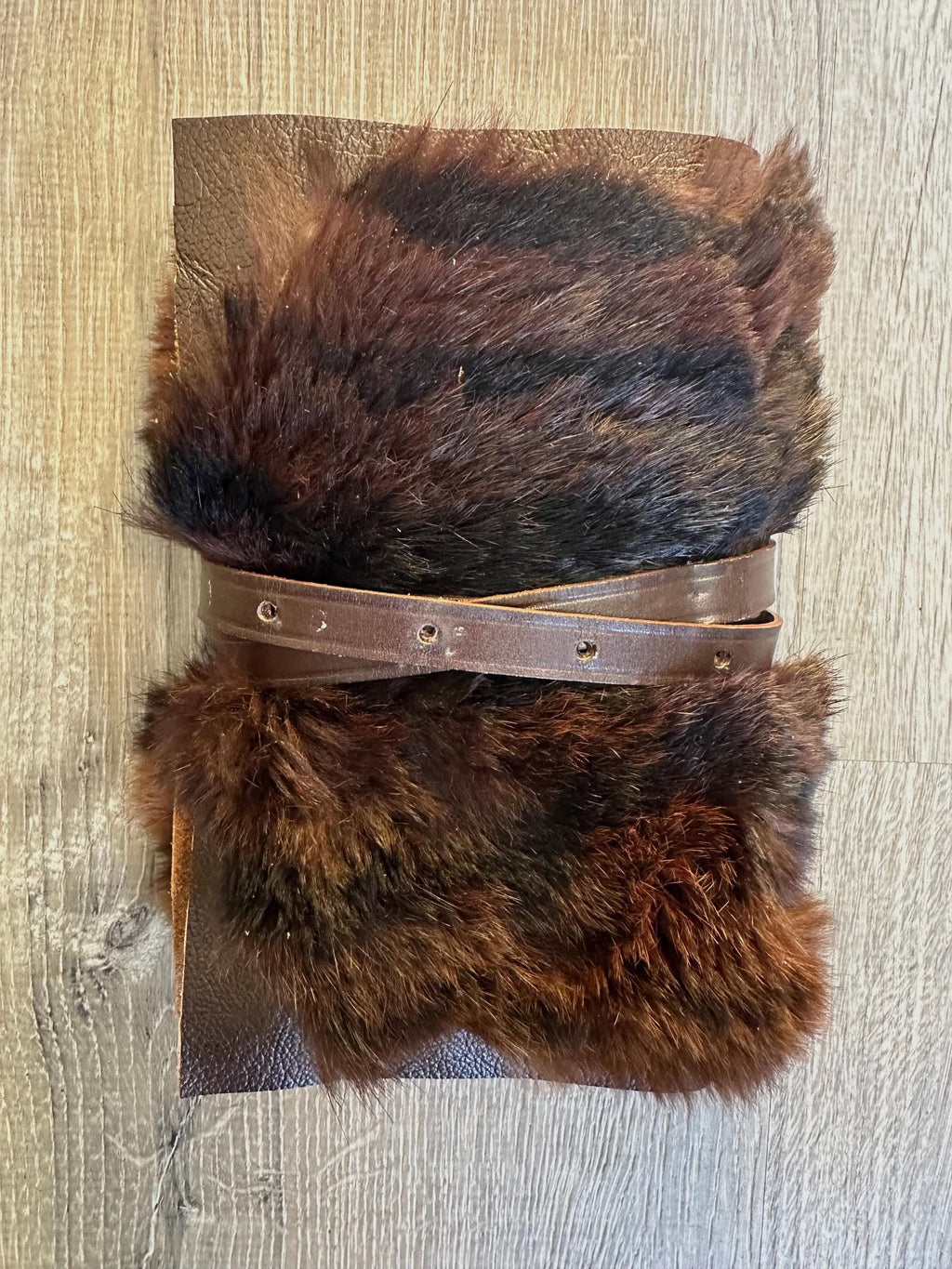 Handmade Fur Leather Journal