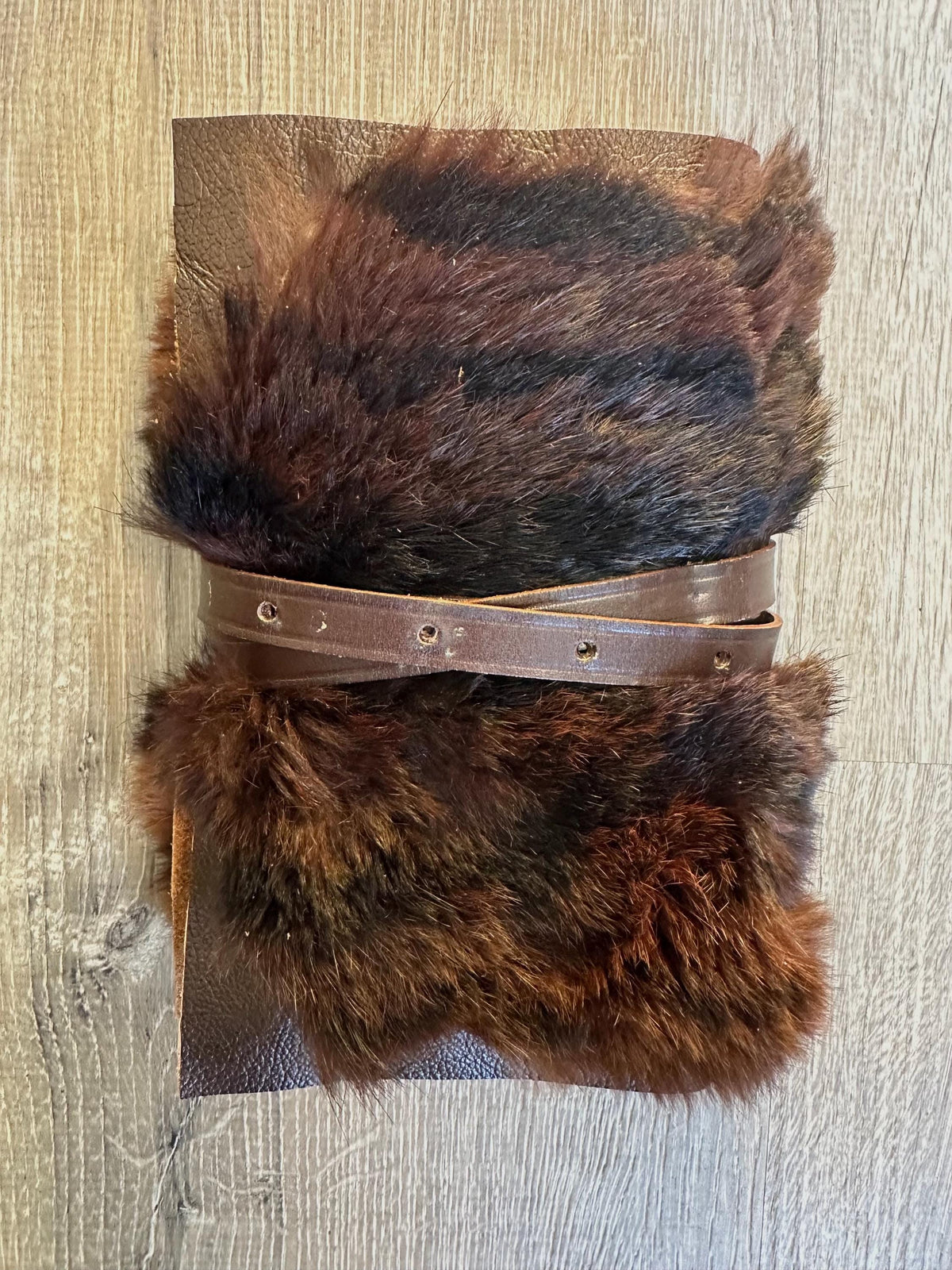 Handmade Fur Leather Journal