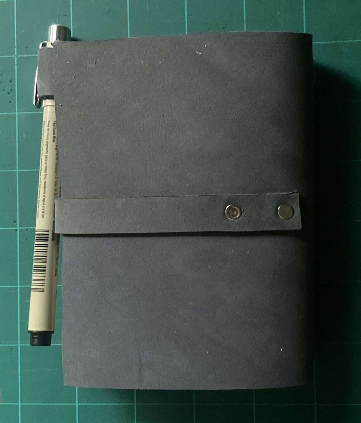 Suede Blue Leather Journal