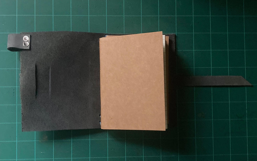 Suede Blue Leather Journal