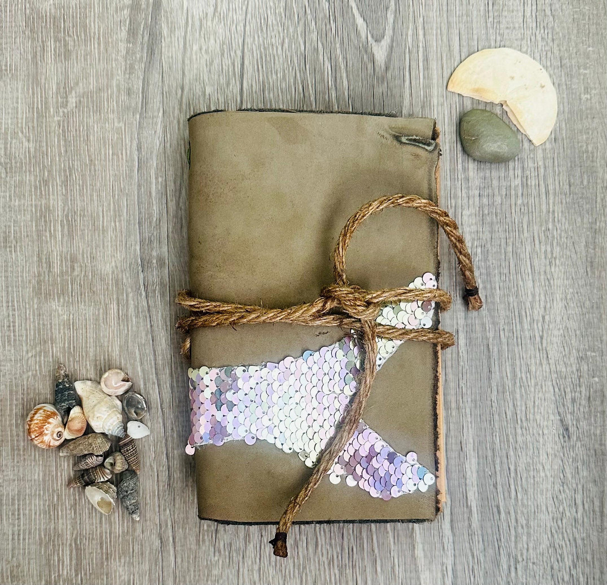 Mermaid Tail Leather Journal