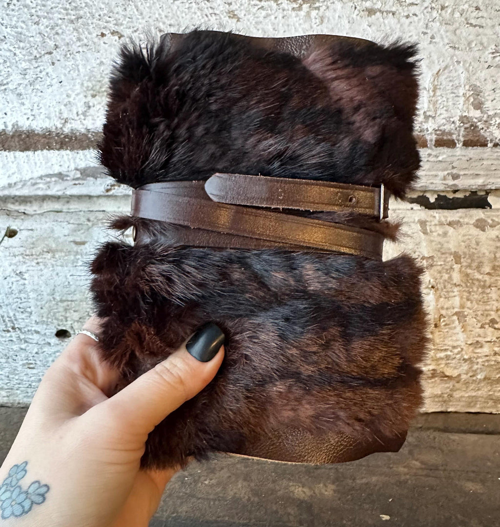 Handmade Fur Leather Journal