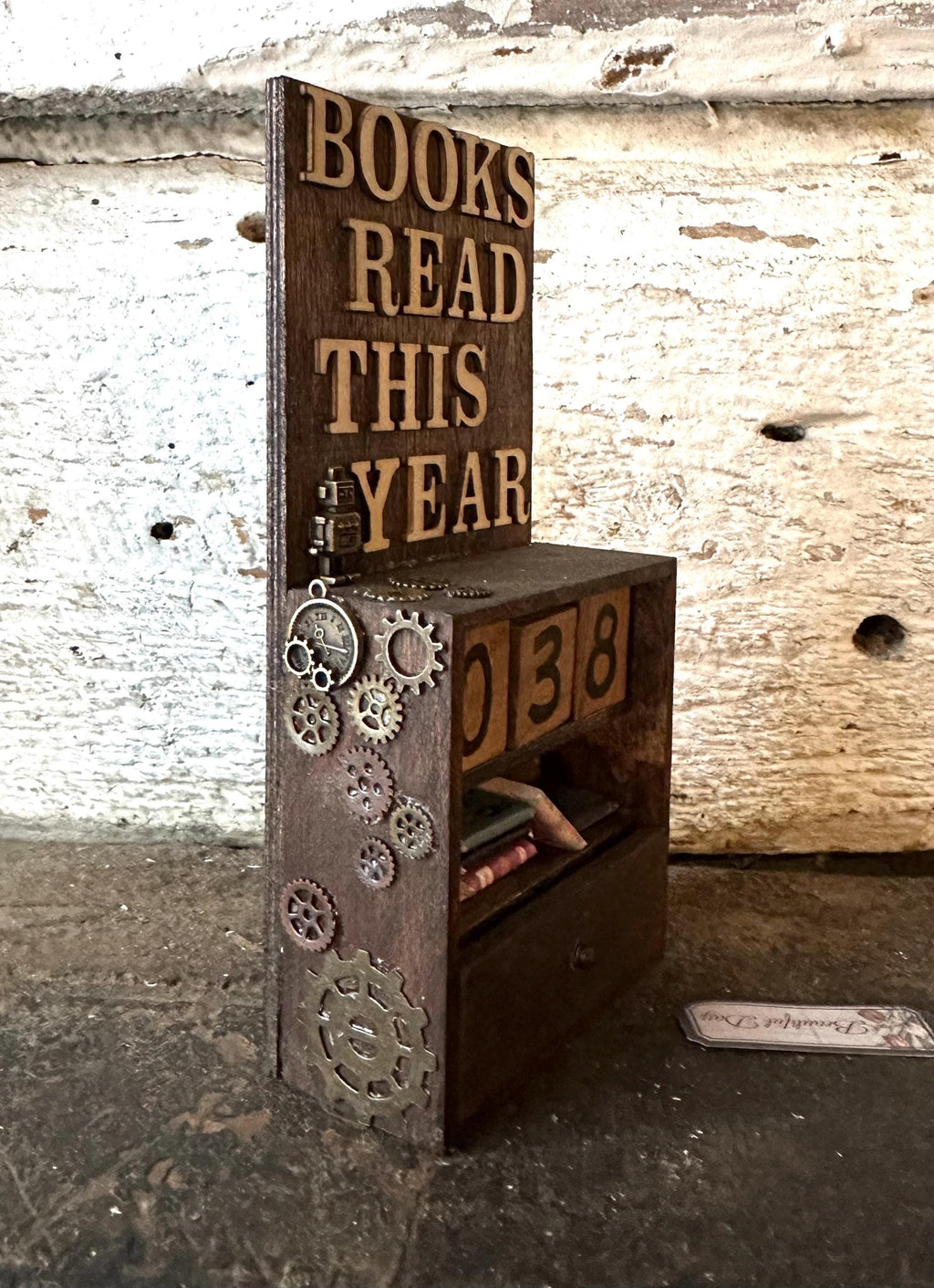 Mini Books Read Tracker Shelf