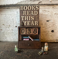 Mini Books Read Tracker Shelf