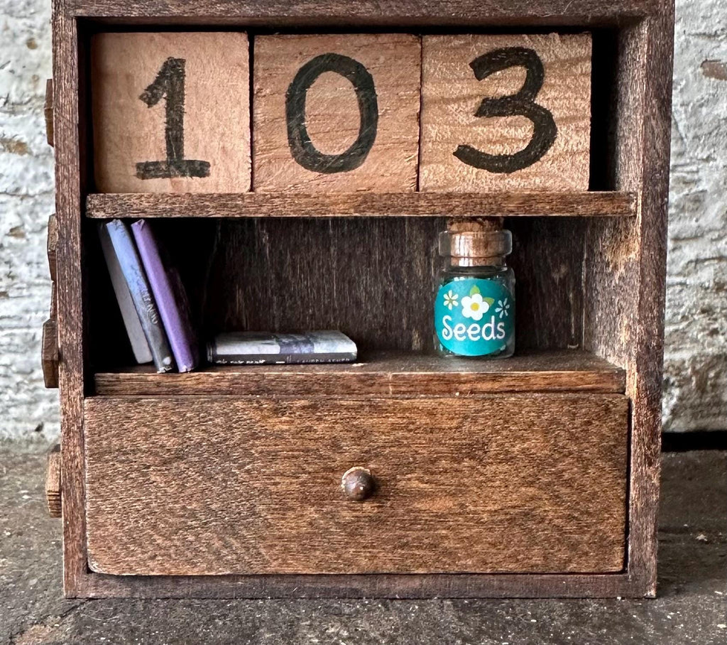 Rustic Book Counter
