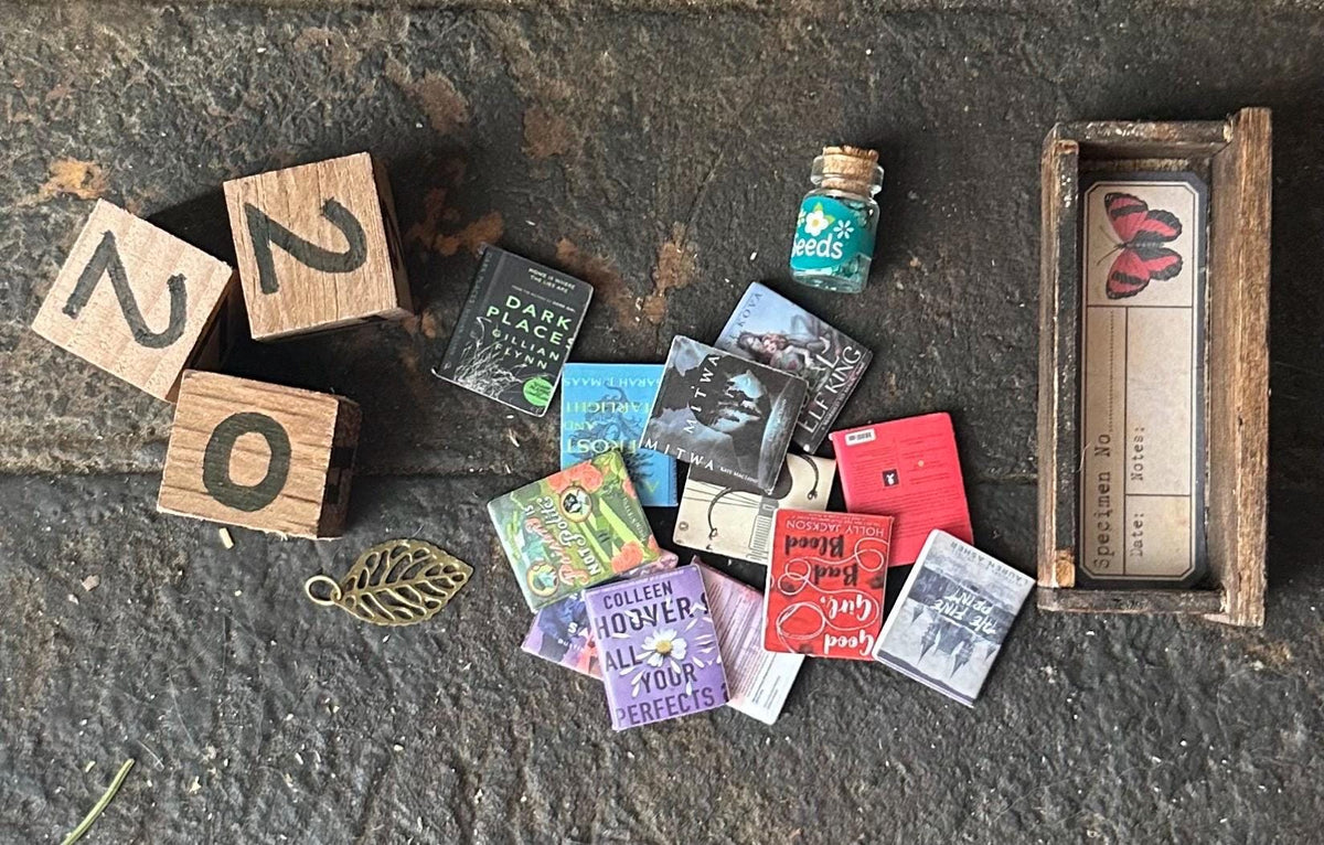 Rustic Book Counter