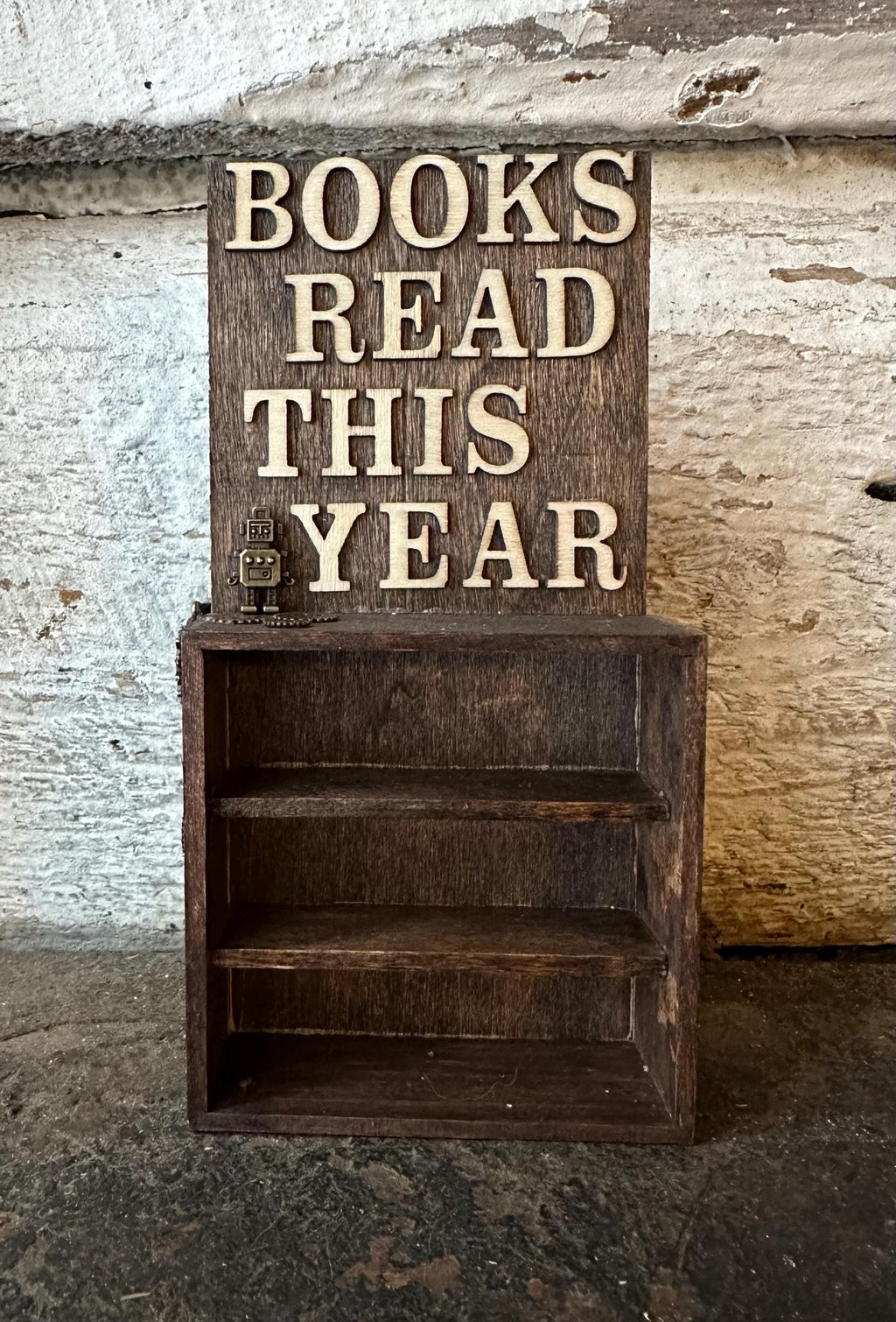 Mini Books Read Tracker Shelf