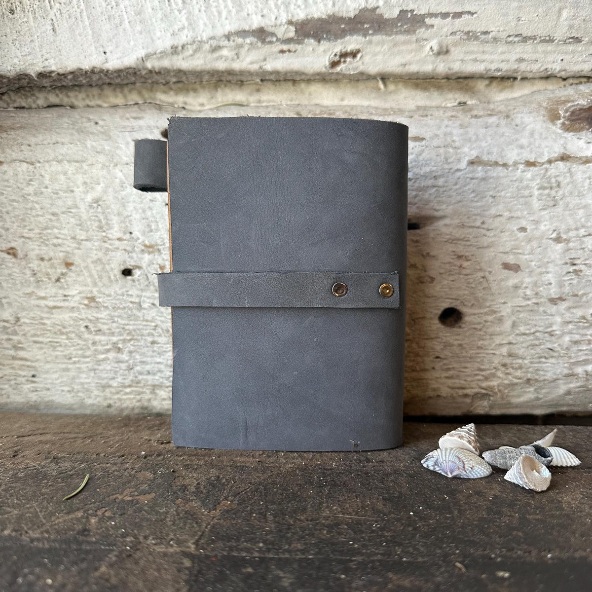 Suede Blue Leather Journal