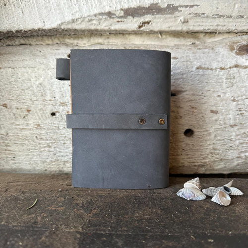 Suede Blue Leather Journal