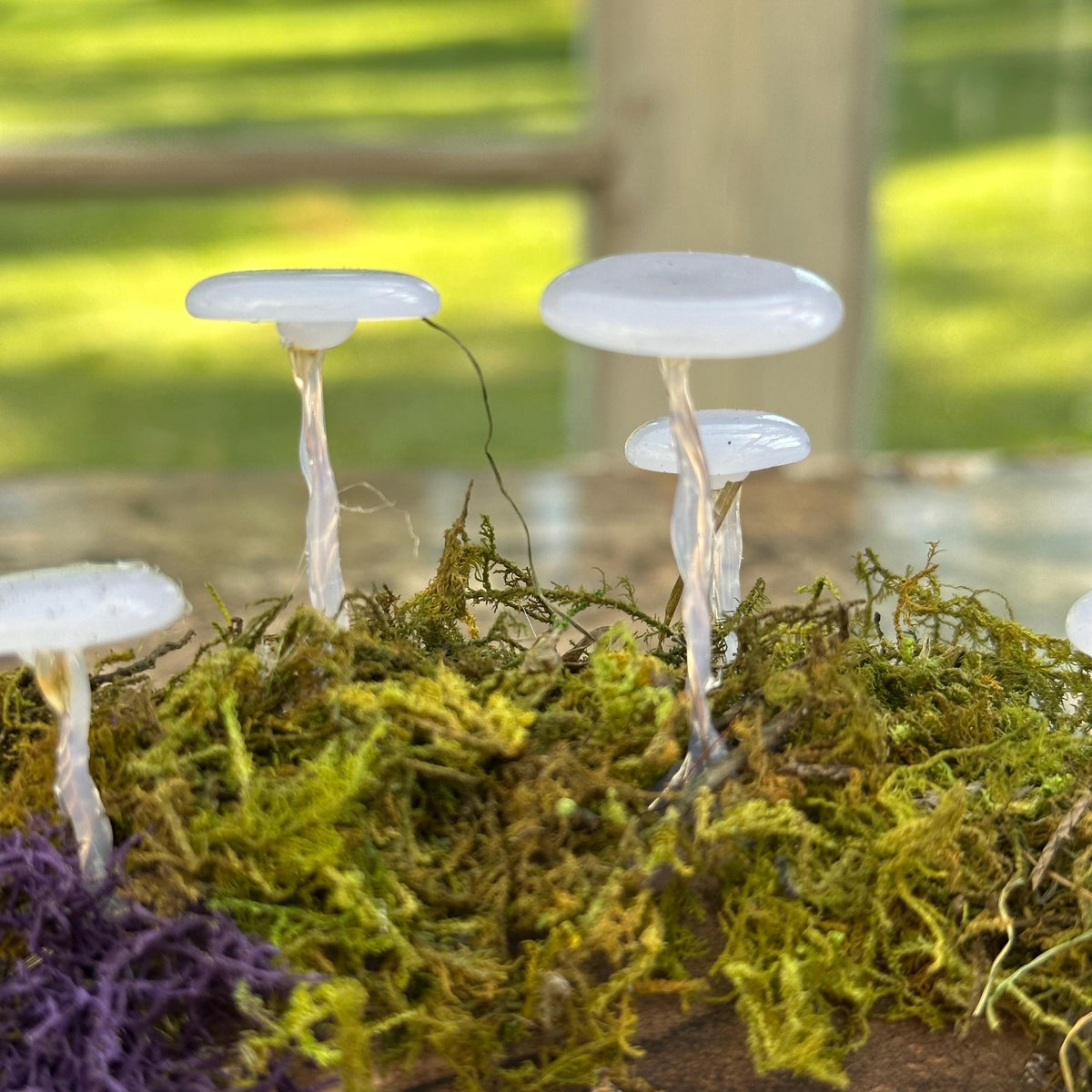 Glowing Mushroom Log – Purple