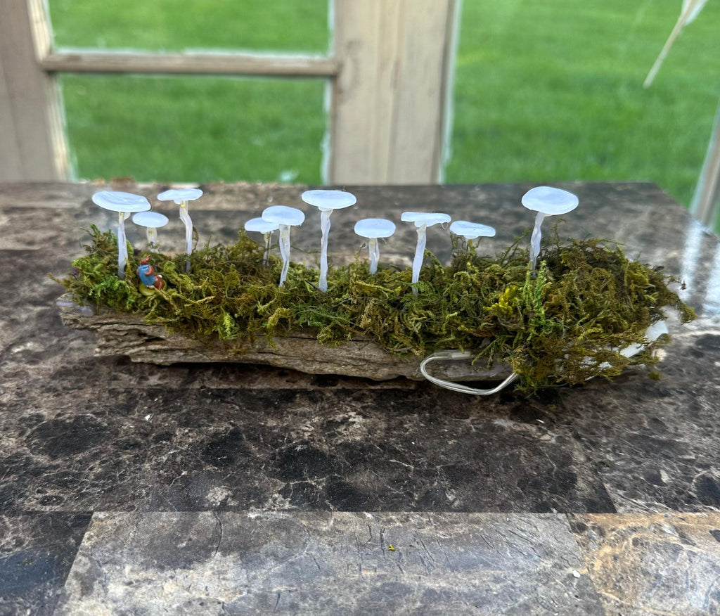 Glowing Mushroom Log – Pink
